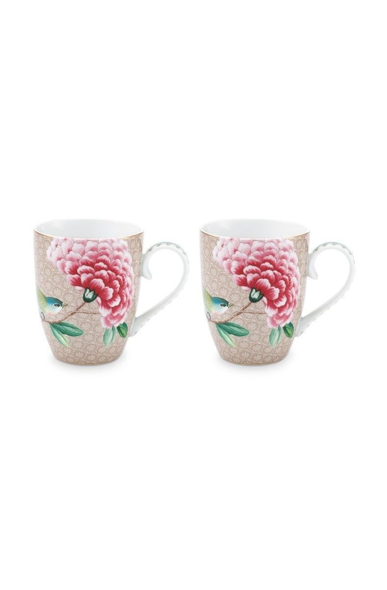 Pip Studio Blushing Birds Mugs Set (2 Pcs) | Full House Lebanon