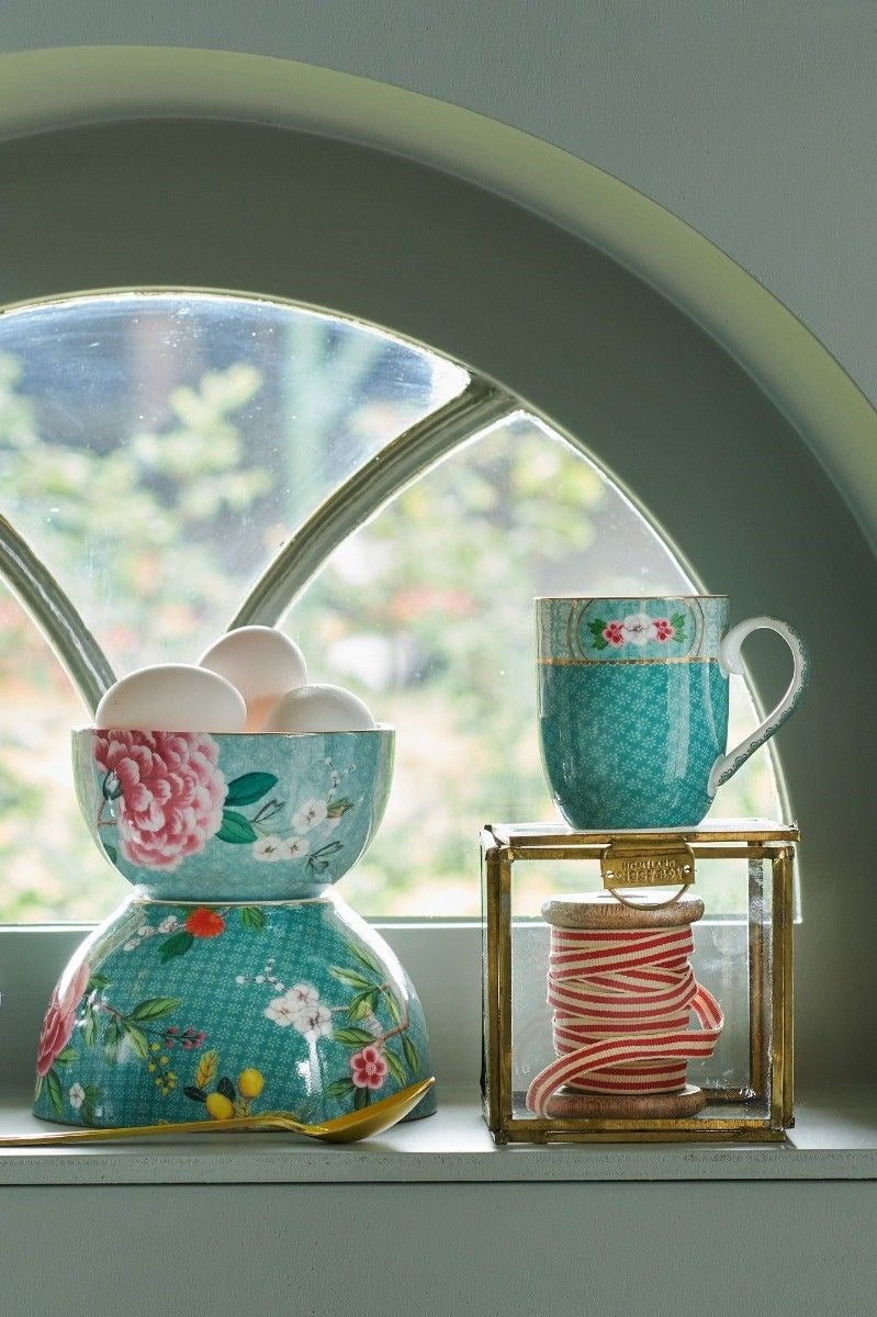Pip Studio Blushing Birds Mugs Set (2 Pcs) - White | Full House Lebanon
