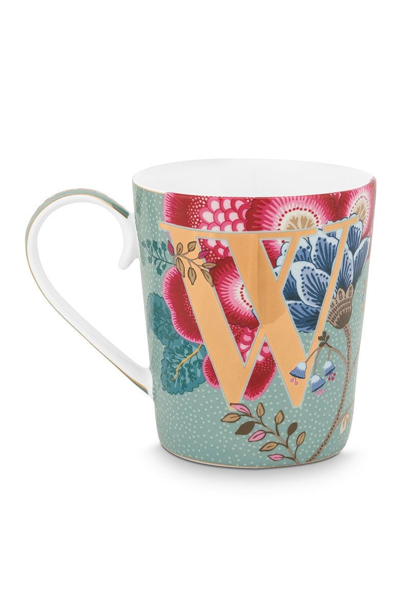 Pip Studio Alphabet Mug Floral Fantasy - V | Full House Lebanon