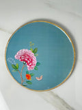 Wooden Plate Enamel Blue | Full House Lebanon