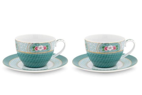 Pip Studio Blushing Birds Cappuccino Cups & Saucers Set (2 Pcs) | Full House Lebanon