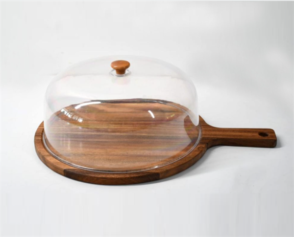 Wooden Serving Board with Acrylic Dome | Full House Lebanon
