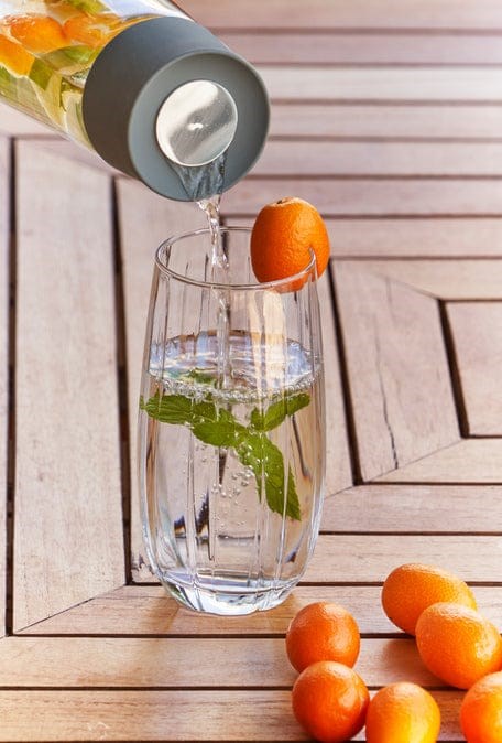 Zest Glass Carafe with Plastic Lid - Green | Full House Lebanon