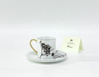 Rosanna La Foret Espresso Cups & Saucer Set (12 Pcs) | Full House Lebanon