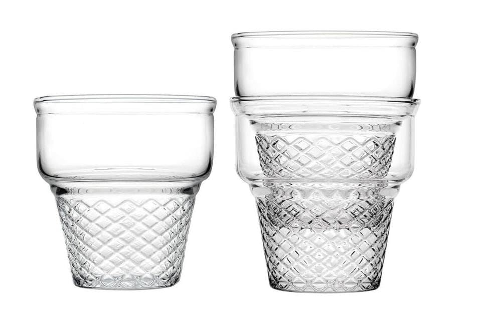 Pasabahce Mini Cornet Ice Cream Bowl Set (3 Pcs) | Full House Lebanon