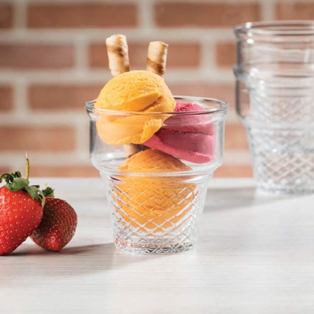 Pasabahce Mini Cornet Ice Cream Bowl Set (3 Pcs) | Full House Lebanon
