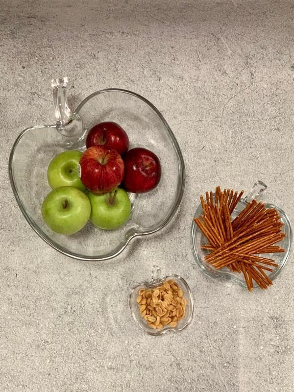 Apple-shaped Glass Fruit Bowl - Large | Full House Lebanon