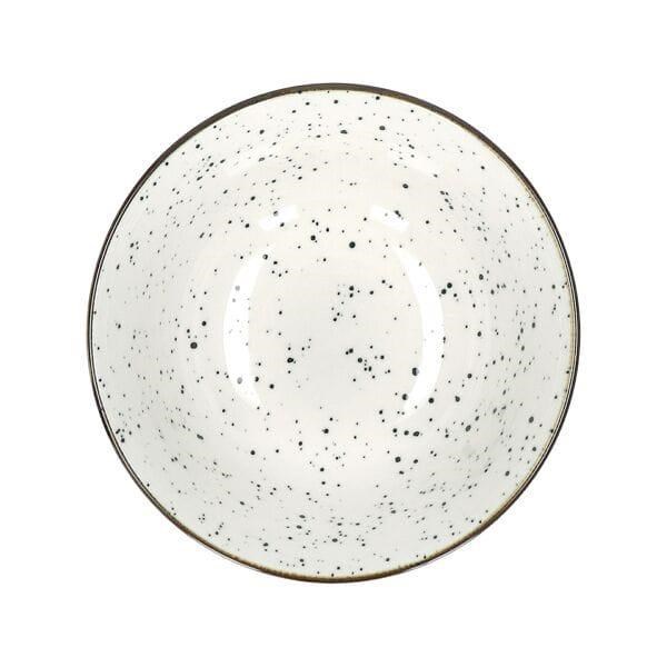 Dotted Porcelain Dinnerware with Rose Gold Trim | Full House Lebanon