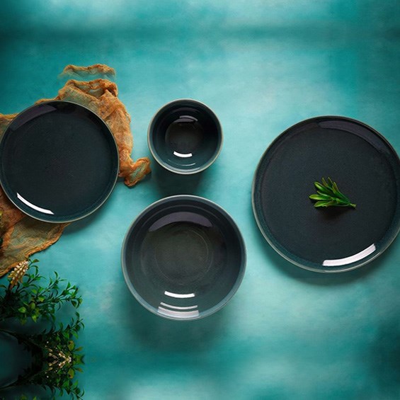 Green Porcelain Dinnerware - Bowl | Full House Lebanon