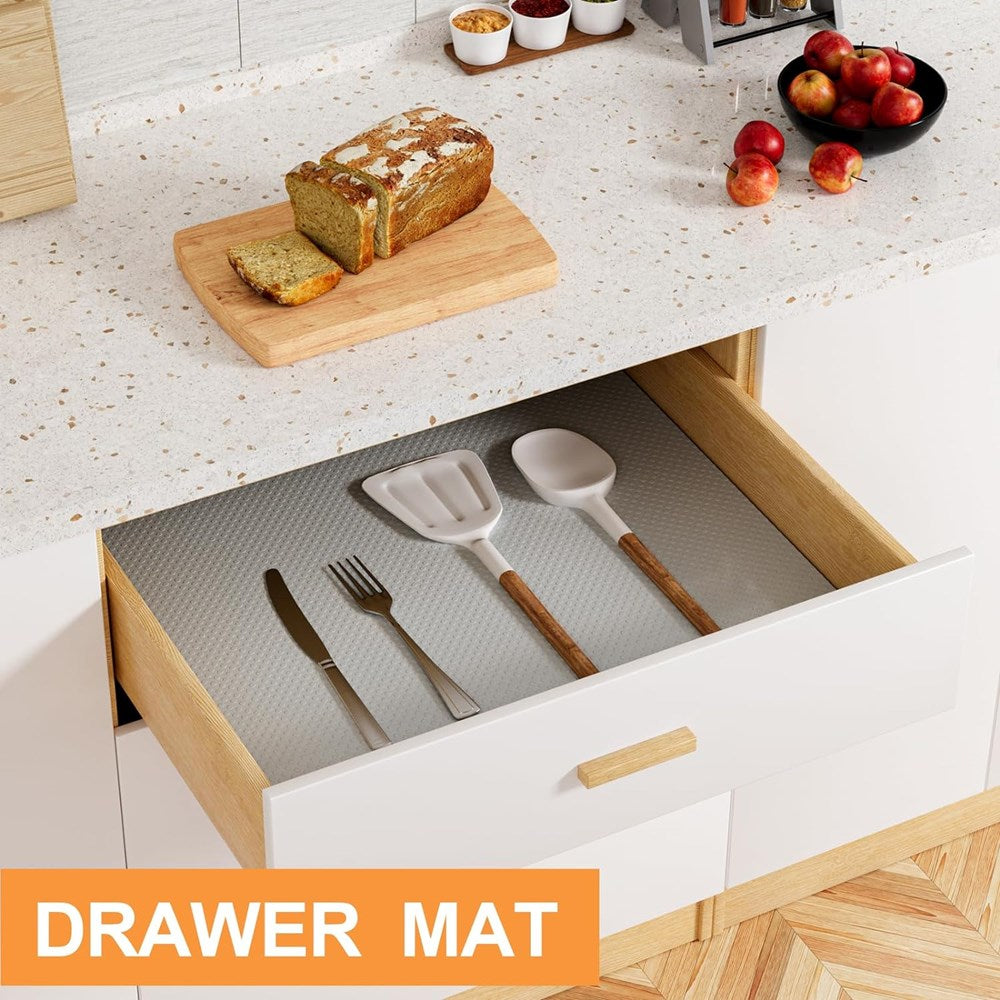 Non-slip Drawer & Shelf Liners - Small, Grey | Full House Lebanon