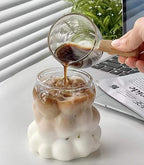 Bubbly Shaped Glass Cup | Full House Lebanon