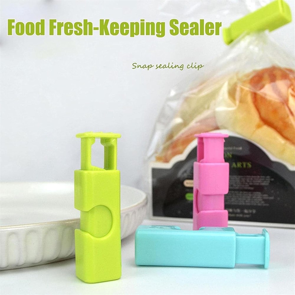 Squeeze and Lock Bag Clips (5 Pcs) | Full House Lebanon