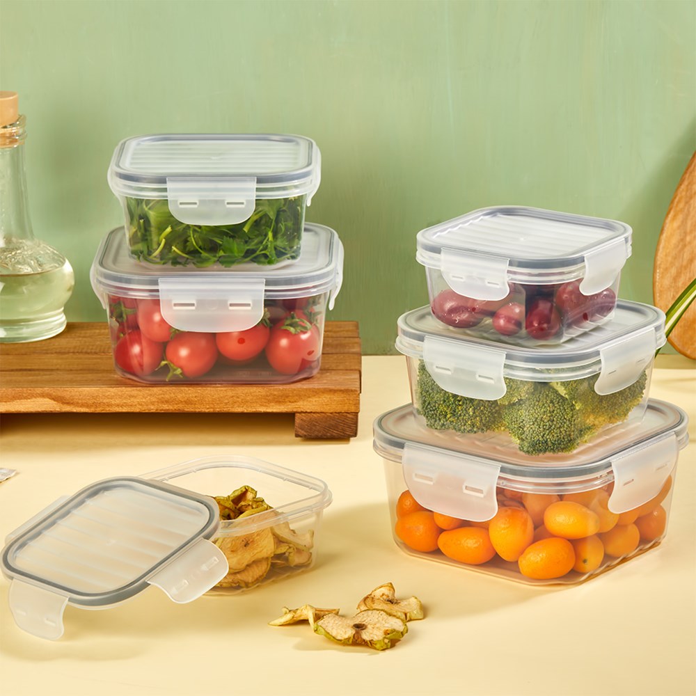3-Piece Quick Airtight Food Storage Container Set – Transparent | Full House Lebanon