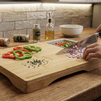 Bamboo Cutting Board with Trays Set (5 Pcs) | Full House Lebanon