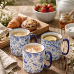 Blue & White Patterned Mug | Full House Lebanon