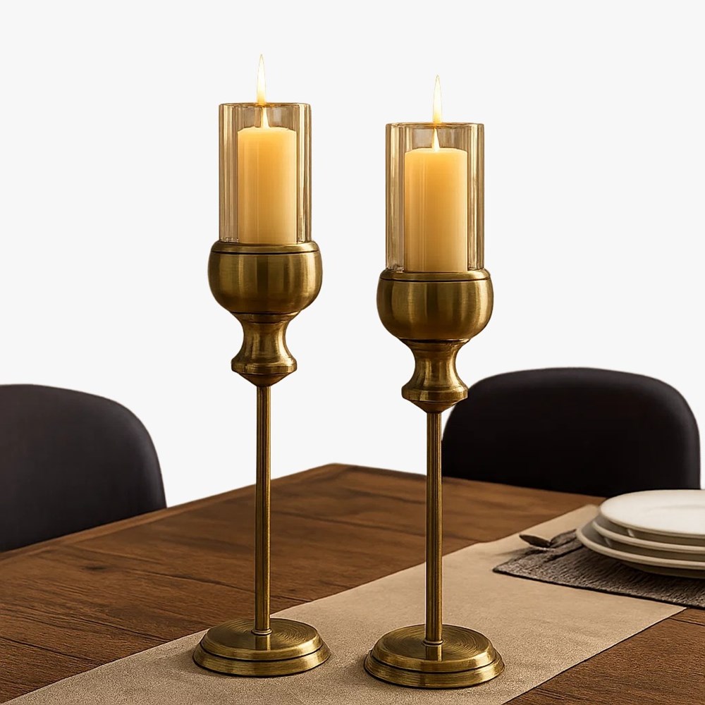 Brass Candle Holders | Full House Lebanon