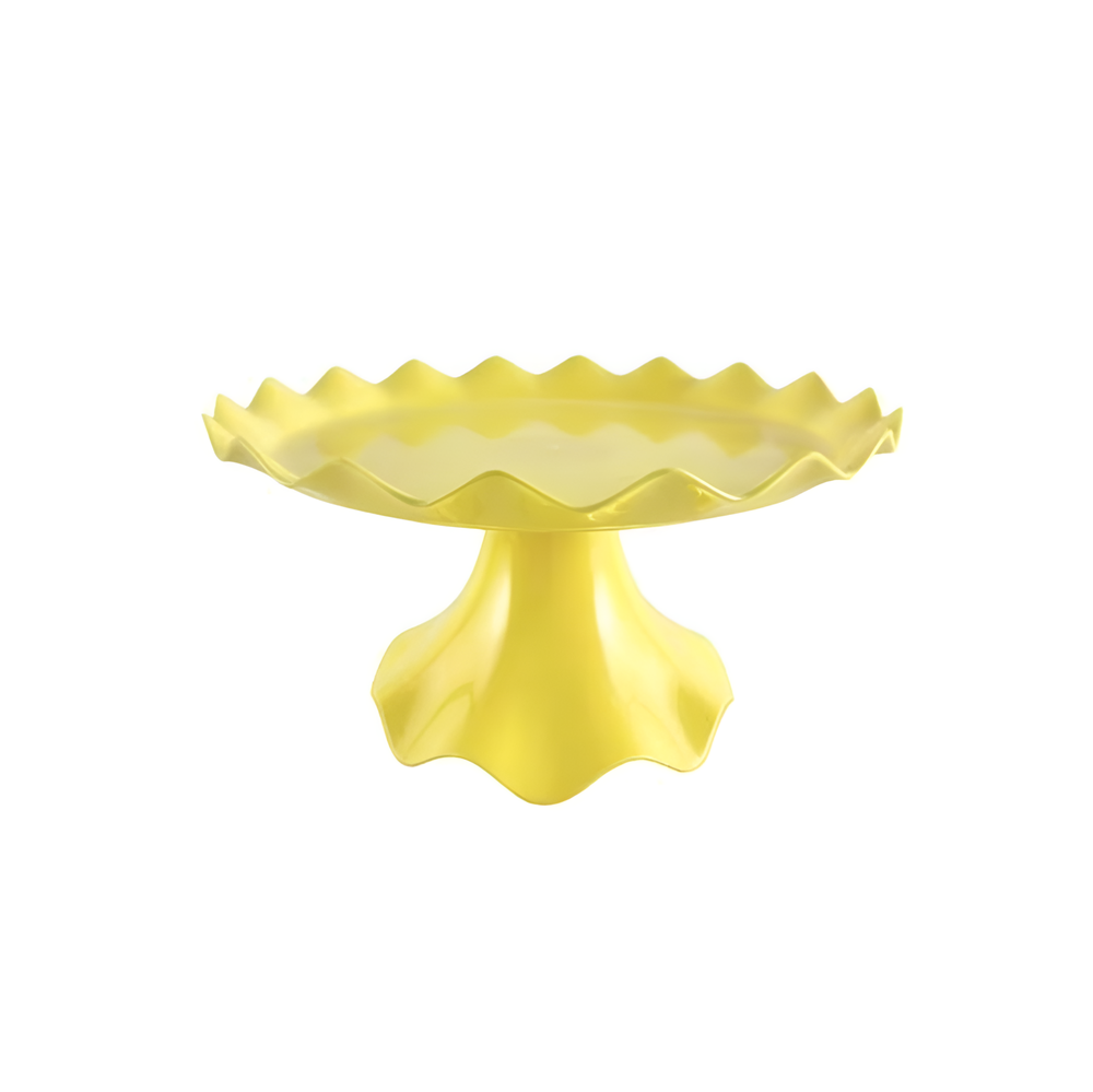 Wavy Edge Cake Stand - Blue Grey | Full House Lebanon