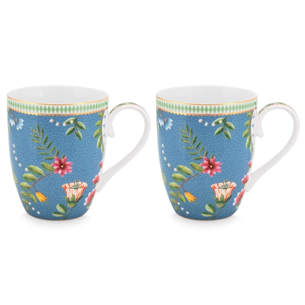 Pip Studio La Majorelle Mugs Blue Set (2 Pcs) - Small | Full House Lebanon