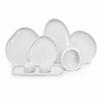 Modern Organic-Shaped 28-Piece Dinner Set