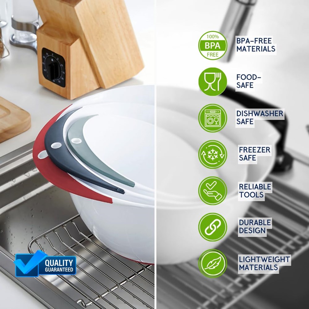 Nesting Mixing Bowl Set (3 Pcs) | Full House Lebanon