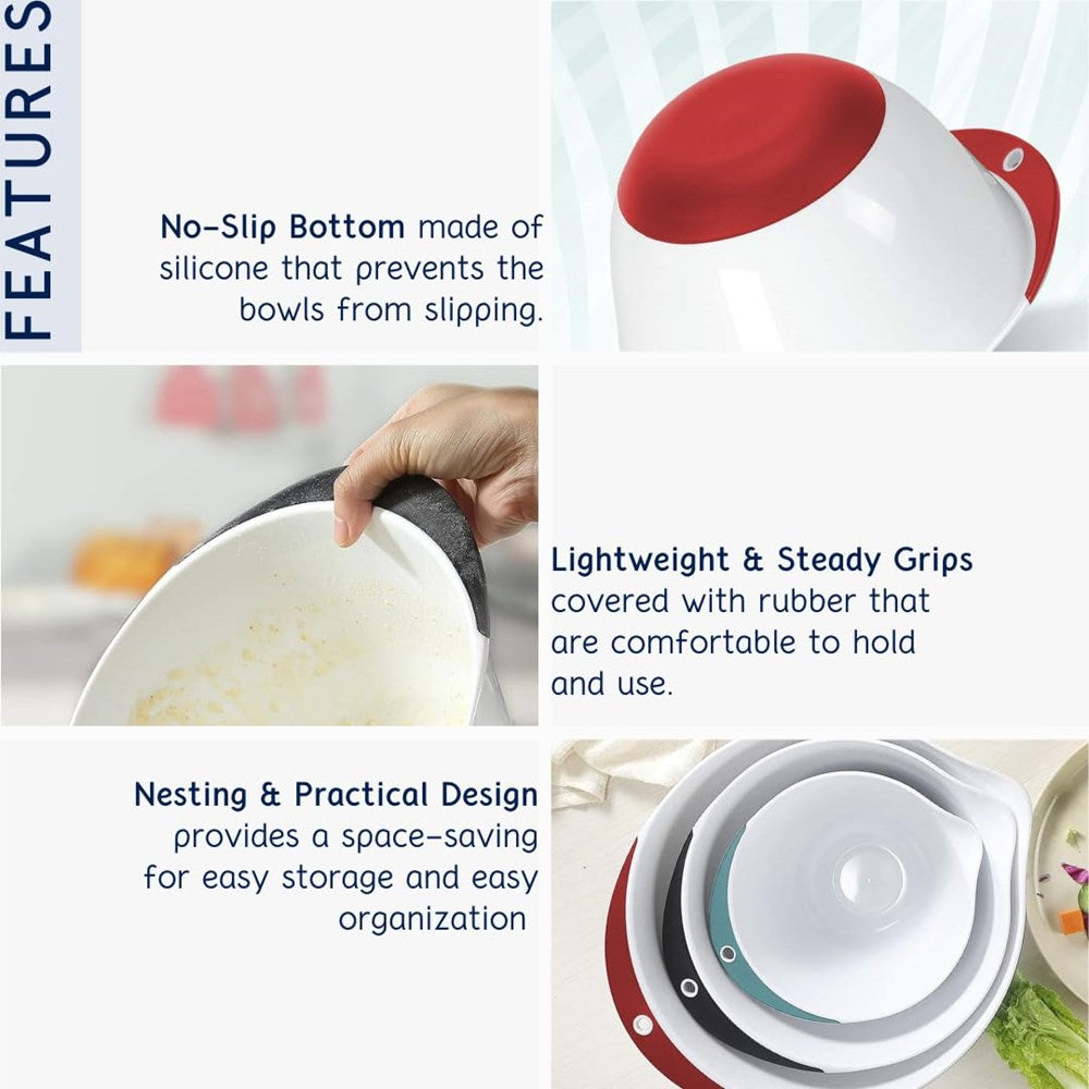 Nesting Mixing Bowl Set (3 Pcs) | Full House Lebanon