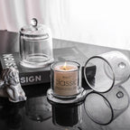 Clear Glass Storage Pot with Lid | Full House Lebanon