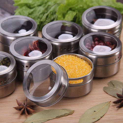 6 Magnetic Jar Spice Rack | Full House Lebanon