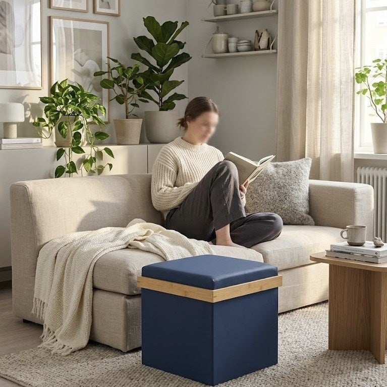 Square Storage Bench with Padded Seat | Full House Lebanon