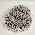 Round Acrylic Printed Serving Tray Set (2 Pcs) | Full House Lebanon