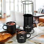 Stackable Porcelain Mug - COFFEE, Light Pink | Full House Lebanon
