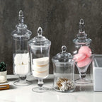 Decorative Glass Jar Set  (4 Pcs) | Full House Lebanon
