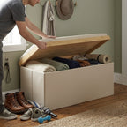 Foldable Storage Bench with Padded Seat | Full House Lebanon