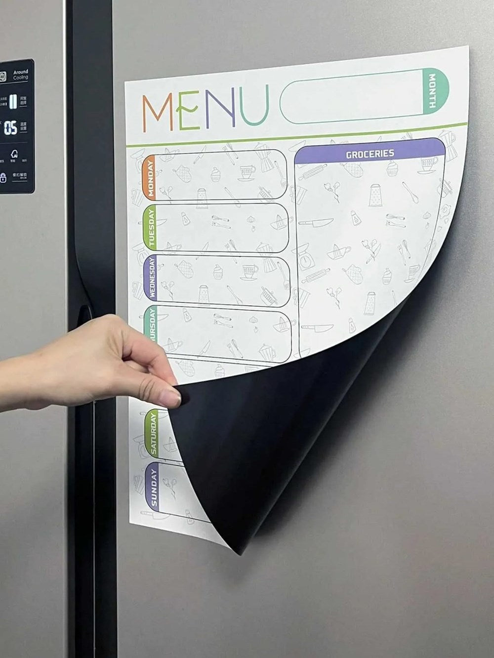 Magnetic Weekly Meal & Groceries Menu | Full House Lebanon
