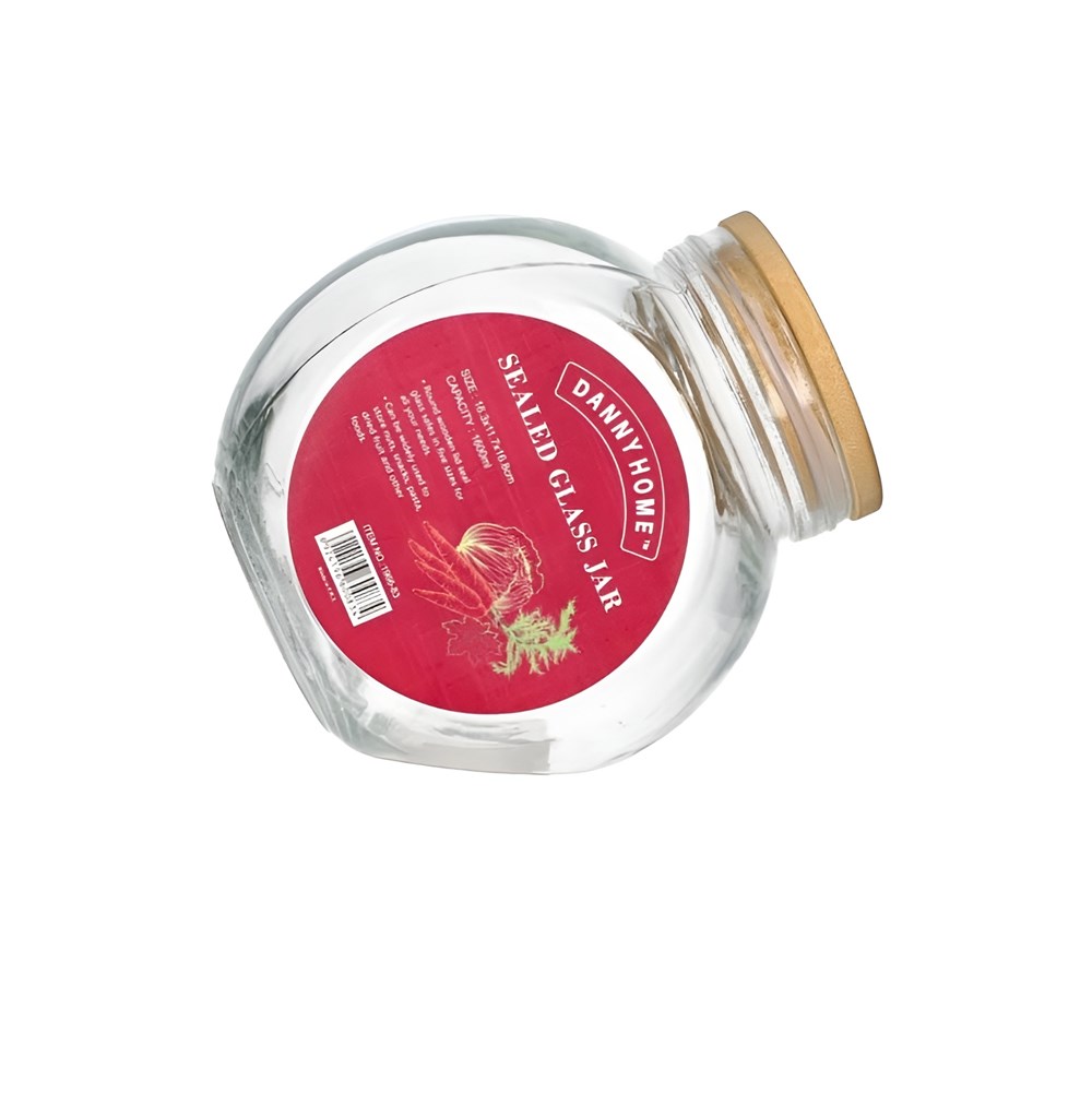 Sealed Glass Jar with Bamboo Lid | Full House Lebanon