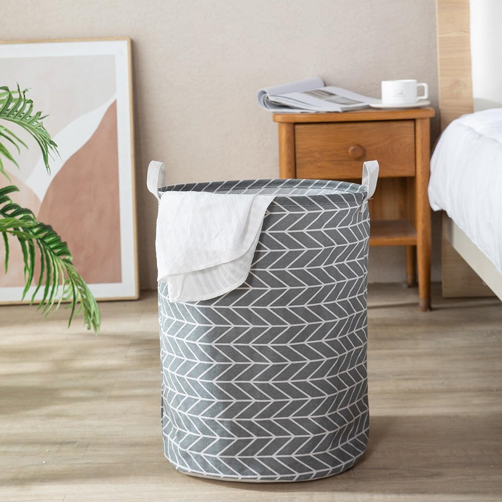 Fabric Laundry Hamper with Handles - LightGreen | Full House Lebanon