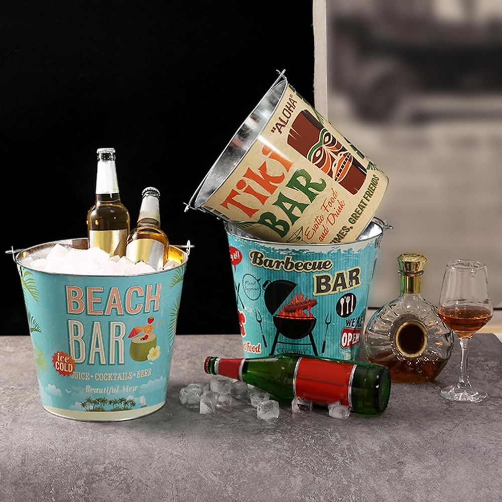 Metal Ice Bucket - Tiki Bar | Full House Lebanon