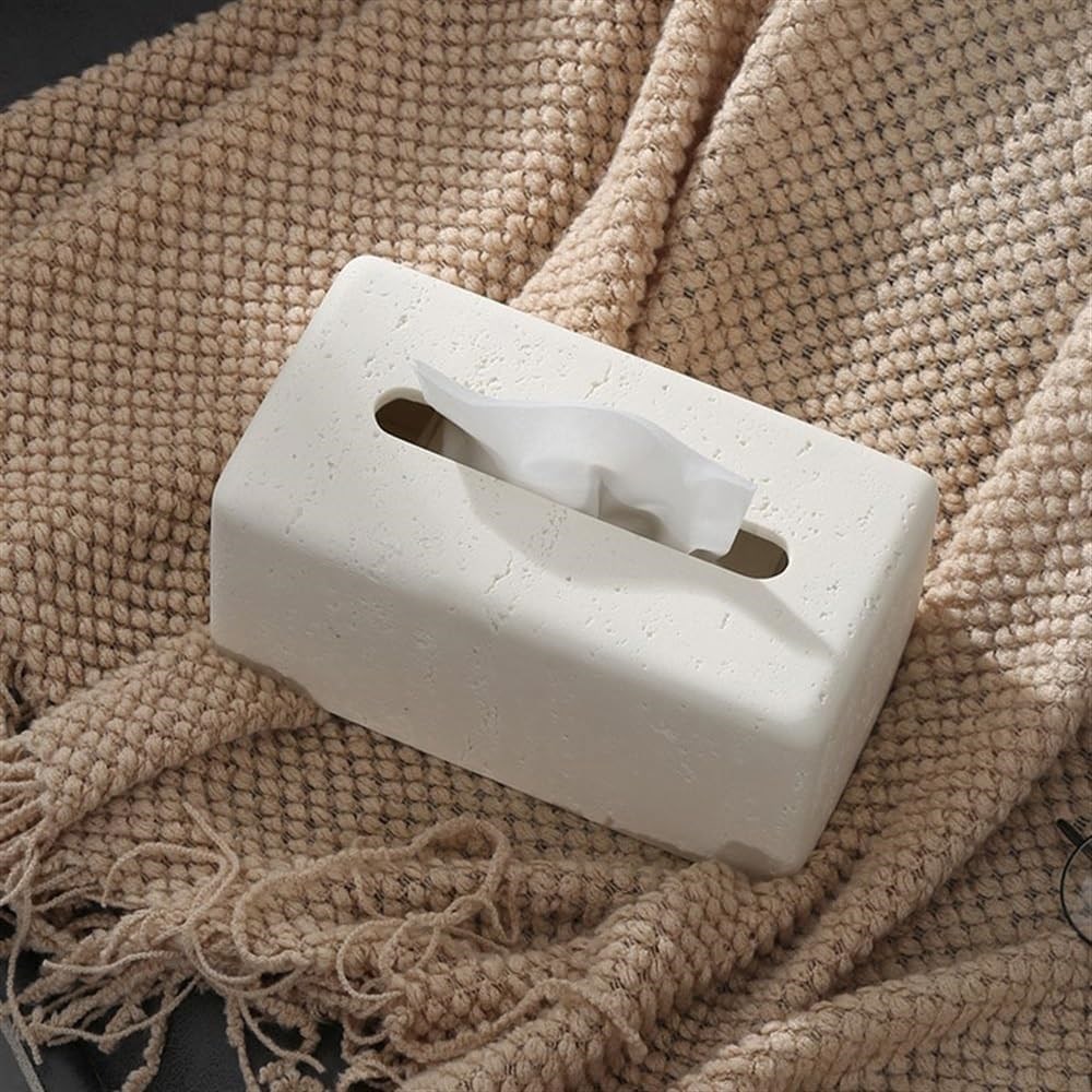 Rectangular Stone Tissue Box | Full House Lebanon