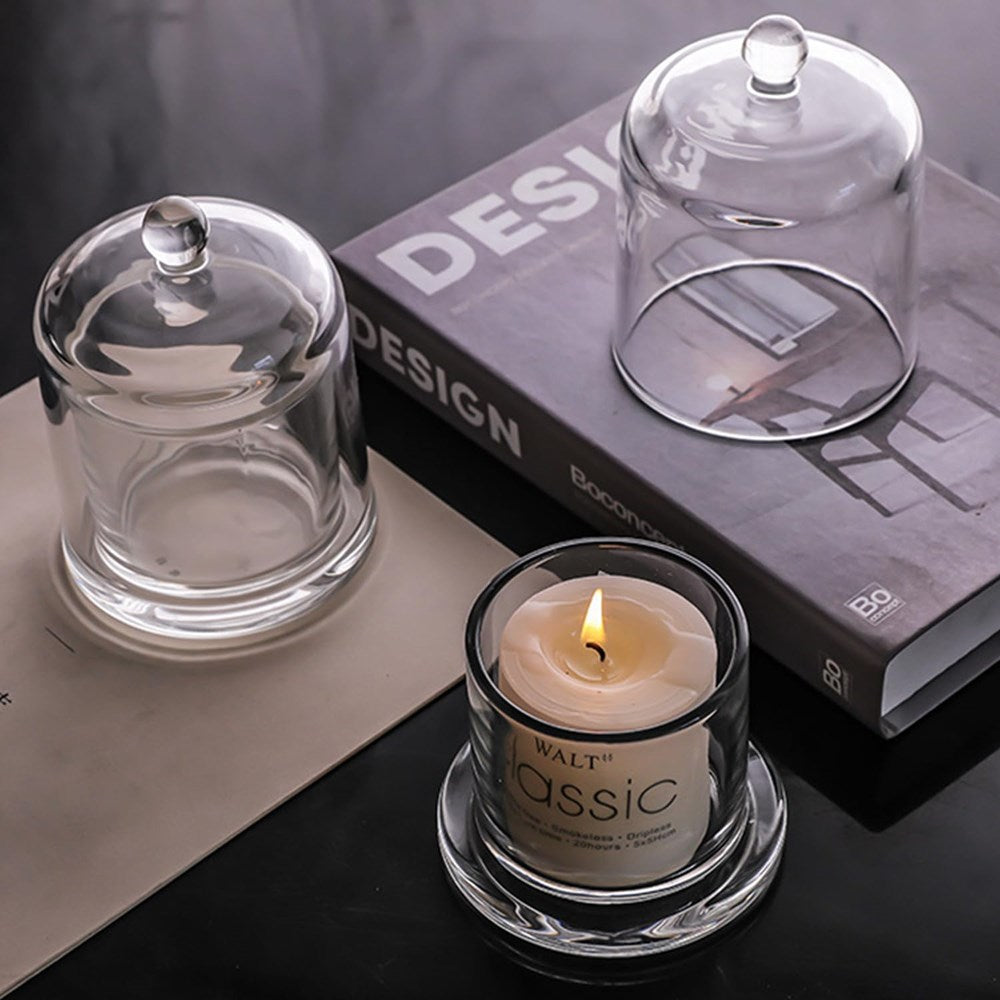 Clear Glass Storage Pot with Lid | Full House Lebanon