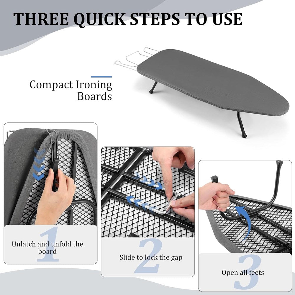 Foldable Tabletop Ironing Board with Iron Rest | Full House Lebanon