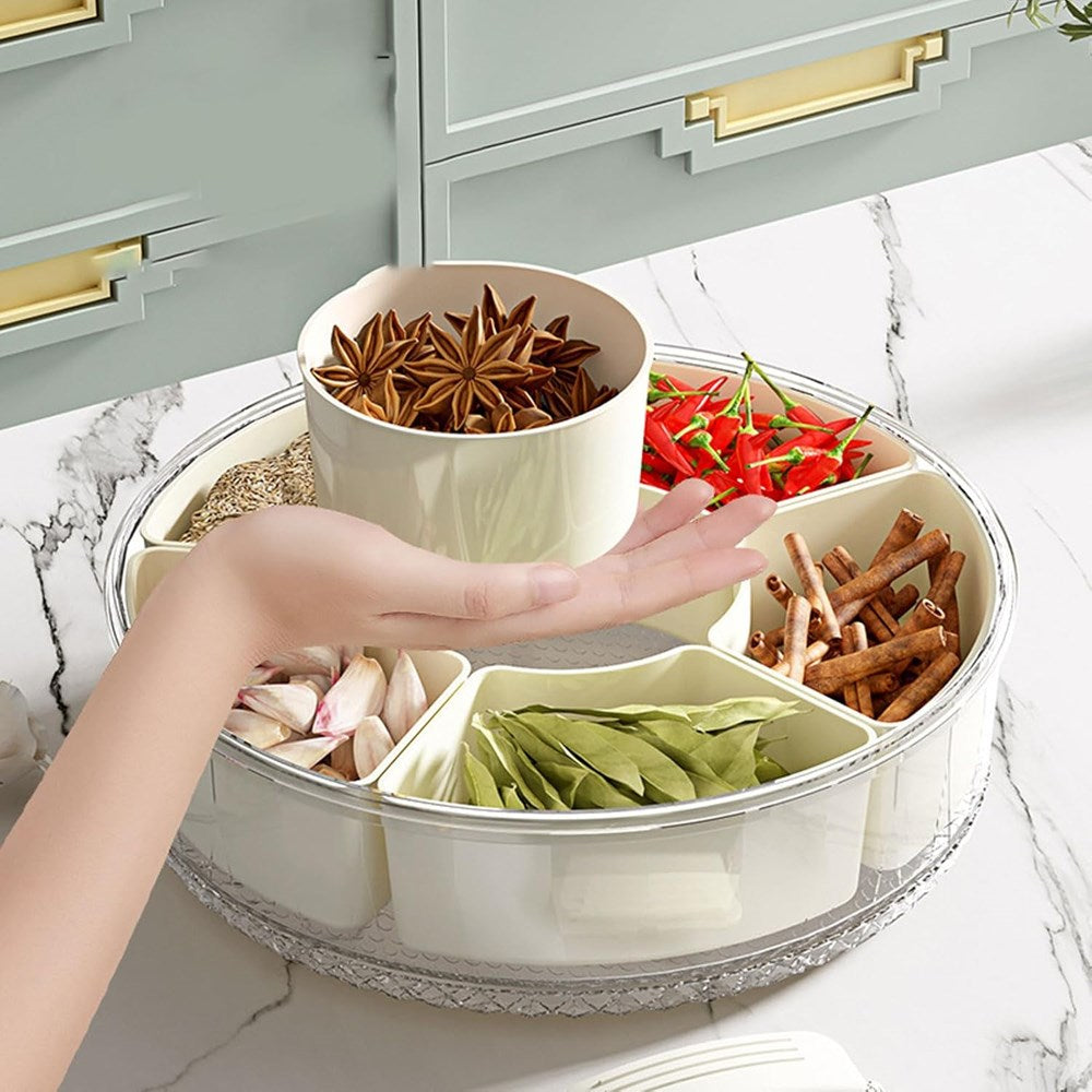 Divided Rotating Serving Tray | Full House Lebanon