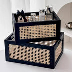 Multifunctional Rattan Woven Storage Box Set (2 Pcs) | Full House Lebanon