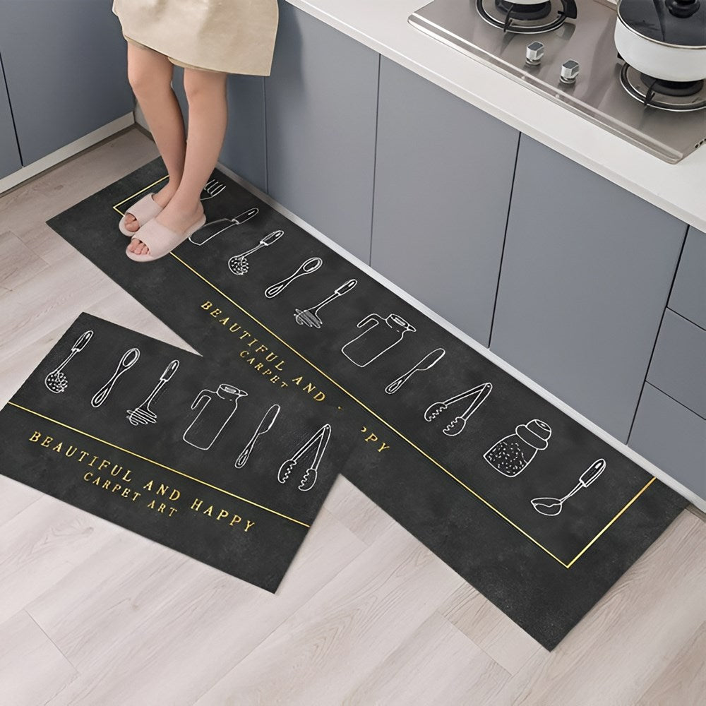 Anti-fatigue Kitchen Rug Set (2 Pcs) | Full House Lebanon