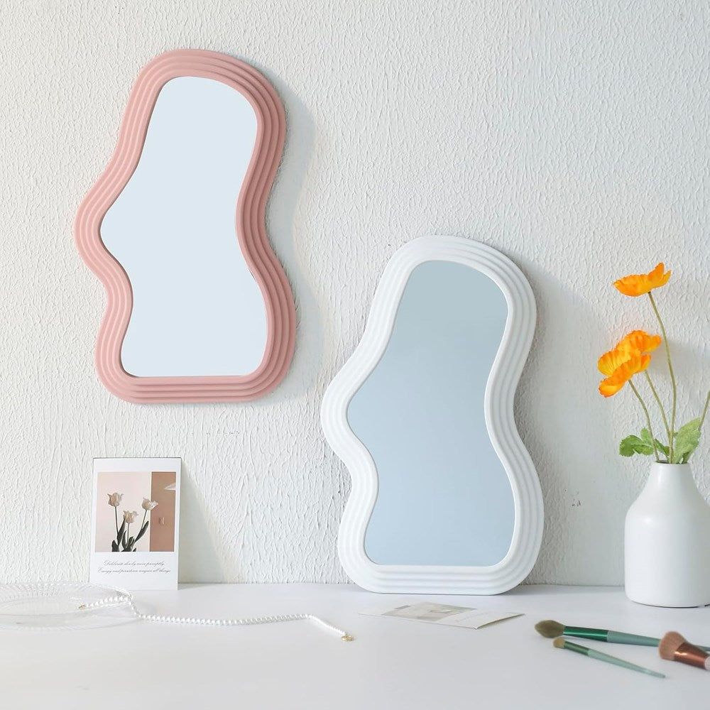 Irregular Cloud Shaped Mirror - White | Full House Lebanon