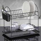 Double Tier Dish Rack Drainer - Chrome | Full House Lebanon