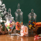 Decorative Glass Jar Set  (4 Pcs) | Full House Lebanon