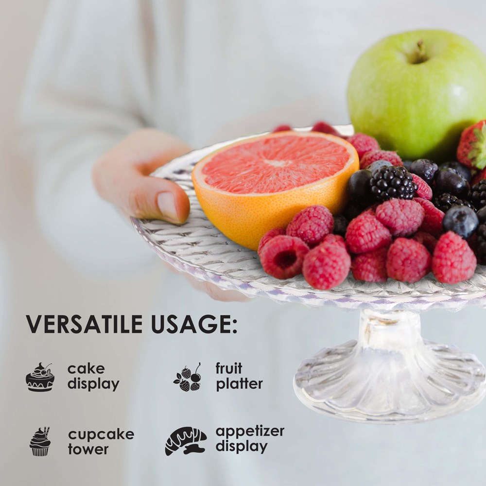 Reflective Glass Cake Stand | Full House Lebanon