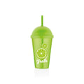 Fresh Lime/Orange Cup with Straw - 700 ml, Orange | Full House Lebanon