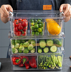 3-Compartments Acrylic Storage Box | Full House Lebanon