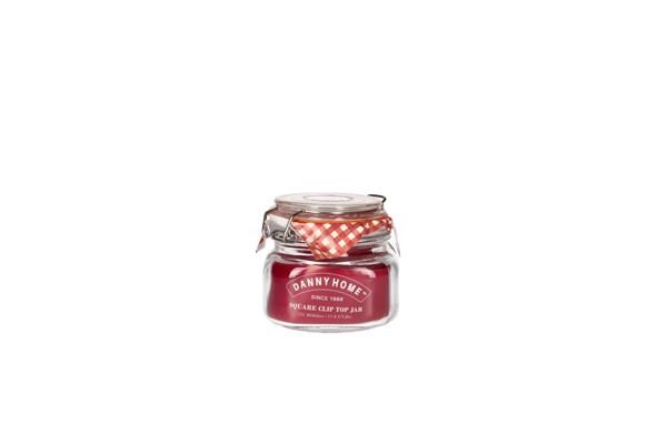 Square Shaped Glass Clip-lid Jars - 1.5 L | Full House Lebanon
