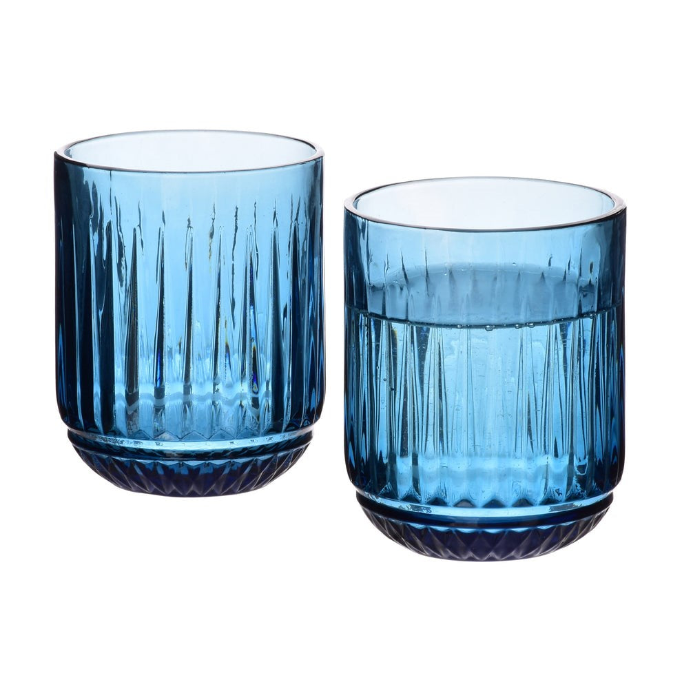 Ridged Glass Tumbler